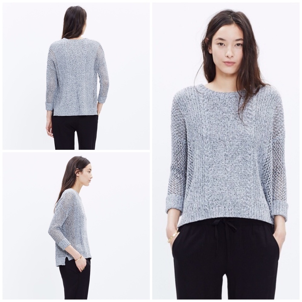 EUC Madewell Marled Plaza Knit Pullover Sweater M​​​​​
